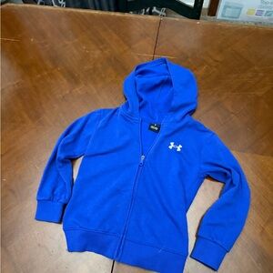 Under Armour Kids Royal Blue Zip-Up Hoodie